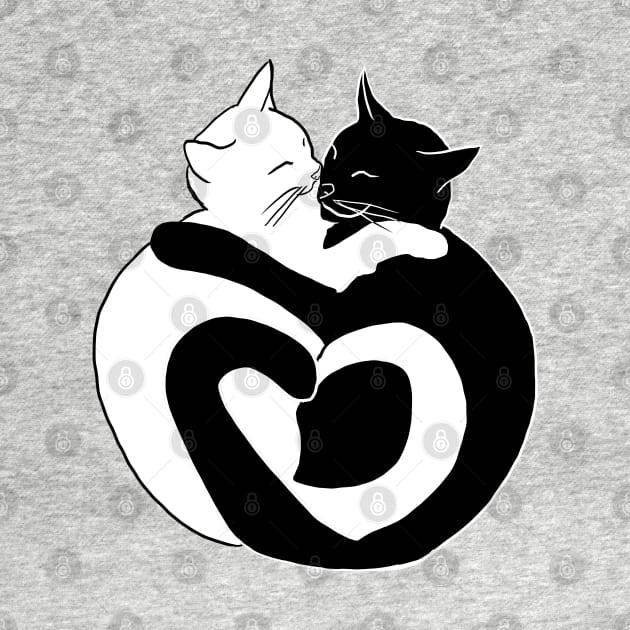 Ying-Yang Cat by ArtsyCori